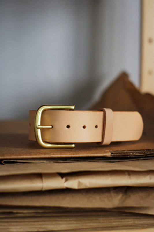 1.5” Leather Belt | NATURAL VEG-TAN