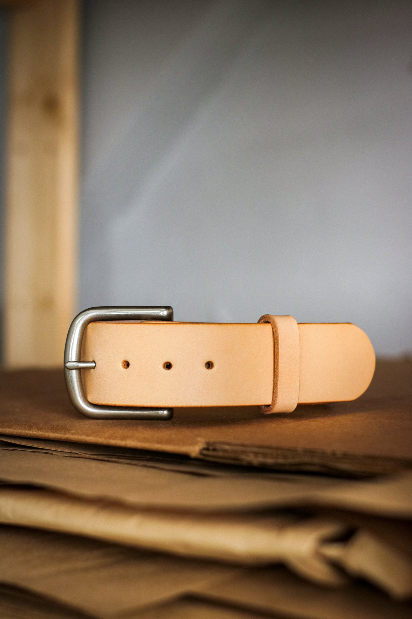 1.5” Leather Belt | NATURAL VEG-TAN