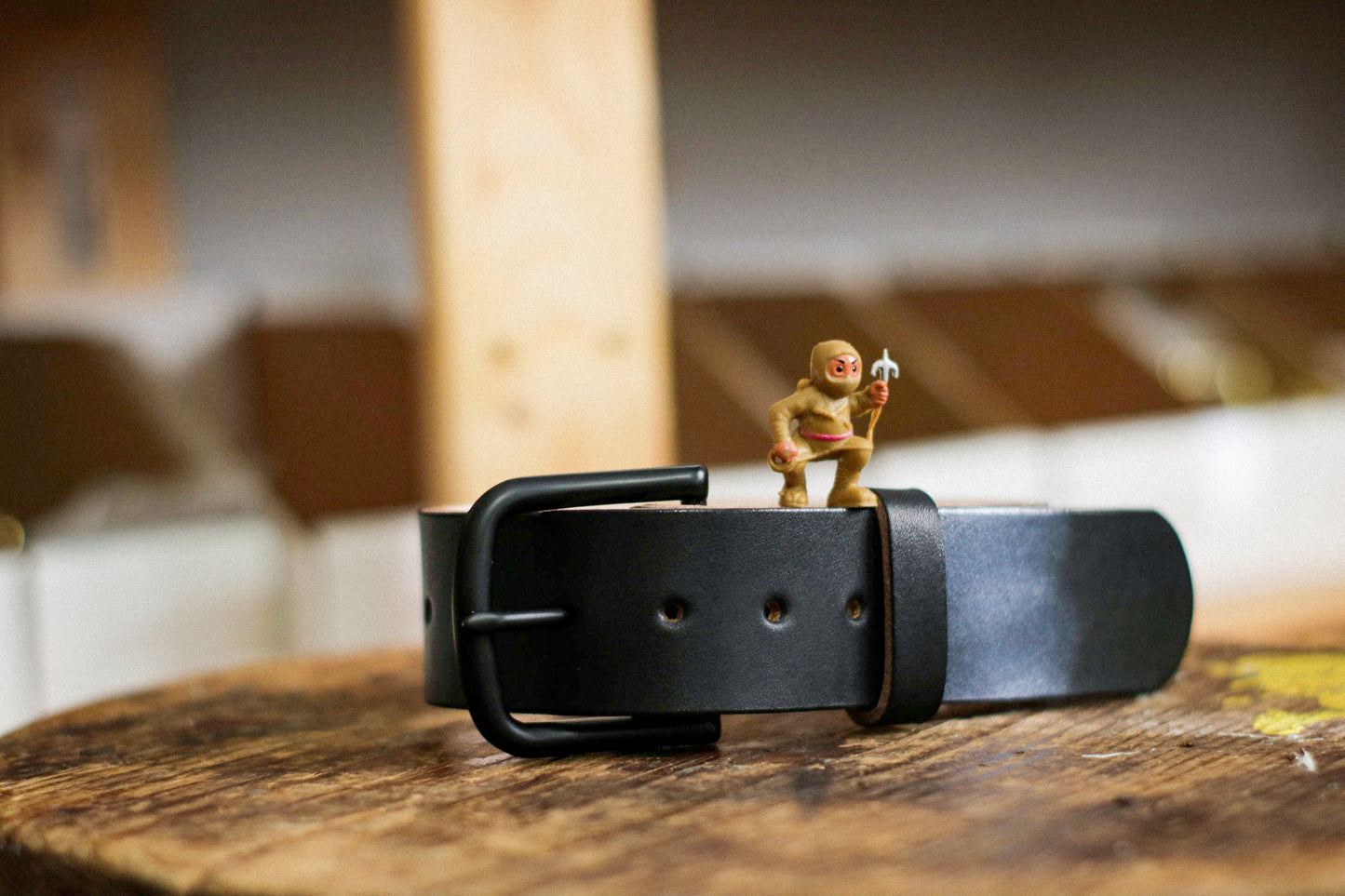 1.5" Leather Belt | HELLA BLACK