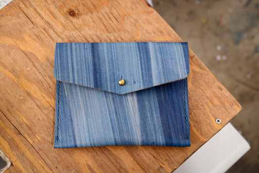 Standard Leather Card Pocket | INDIGO BRUSH