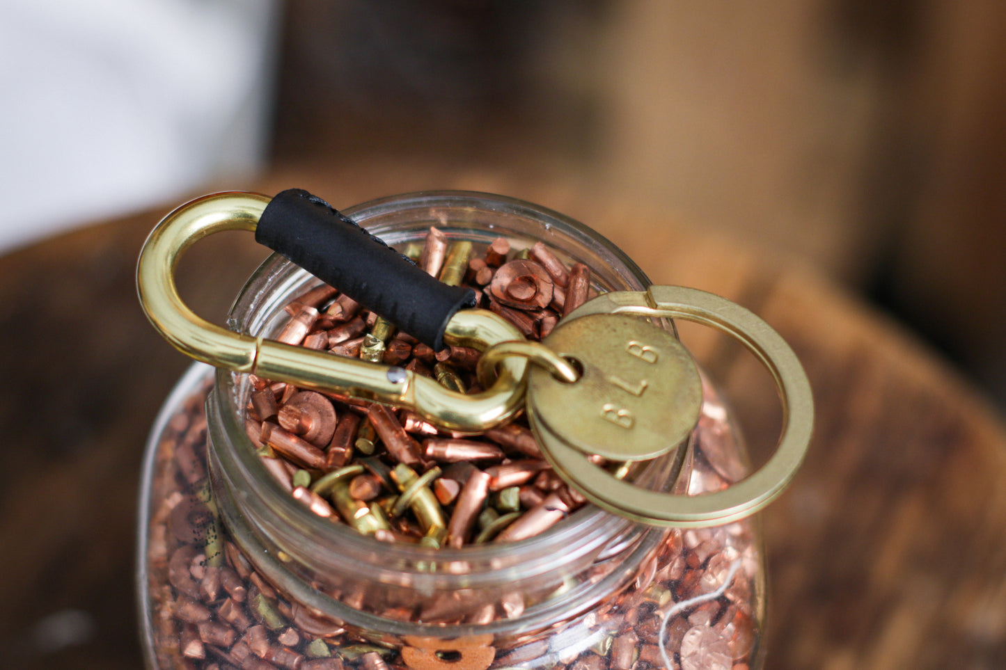 Solid Brass Carabiner Clip | + TOKEN