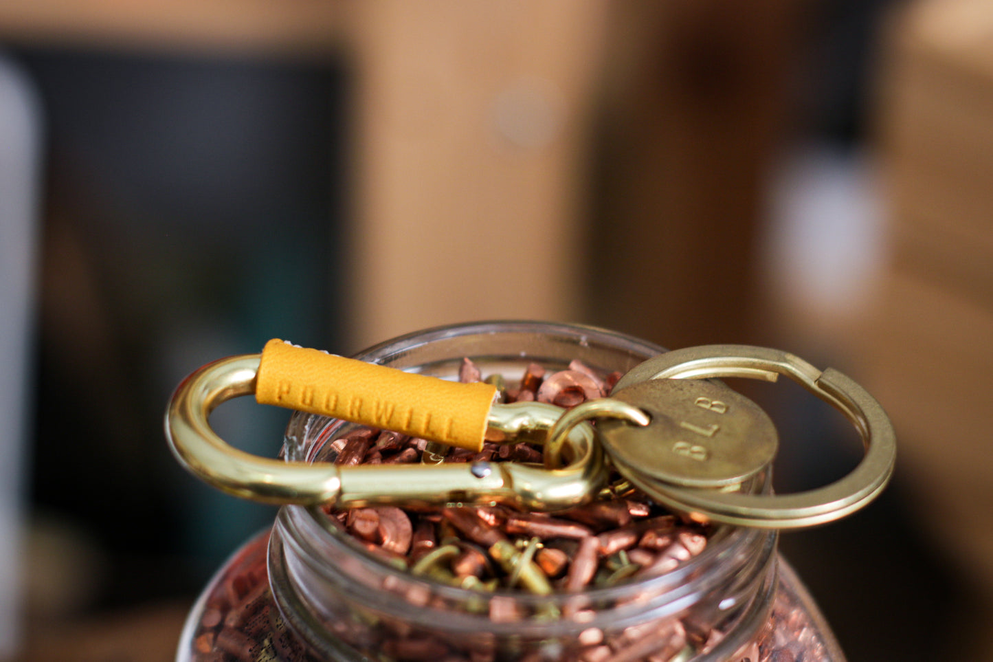 Solid Brass Carabiner Clip | + TOKEN