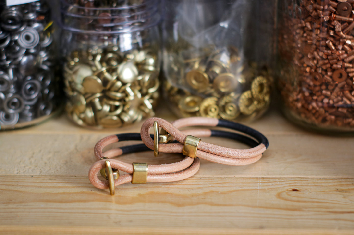 Friendship Leather Bracelet | SKINNY DIP - INDIGO or HELLA BLACK