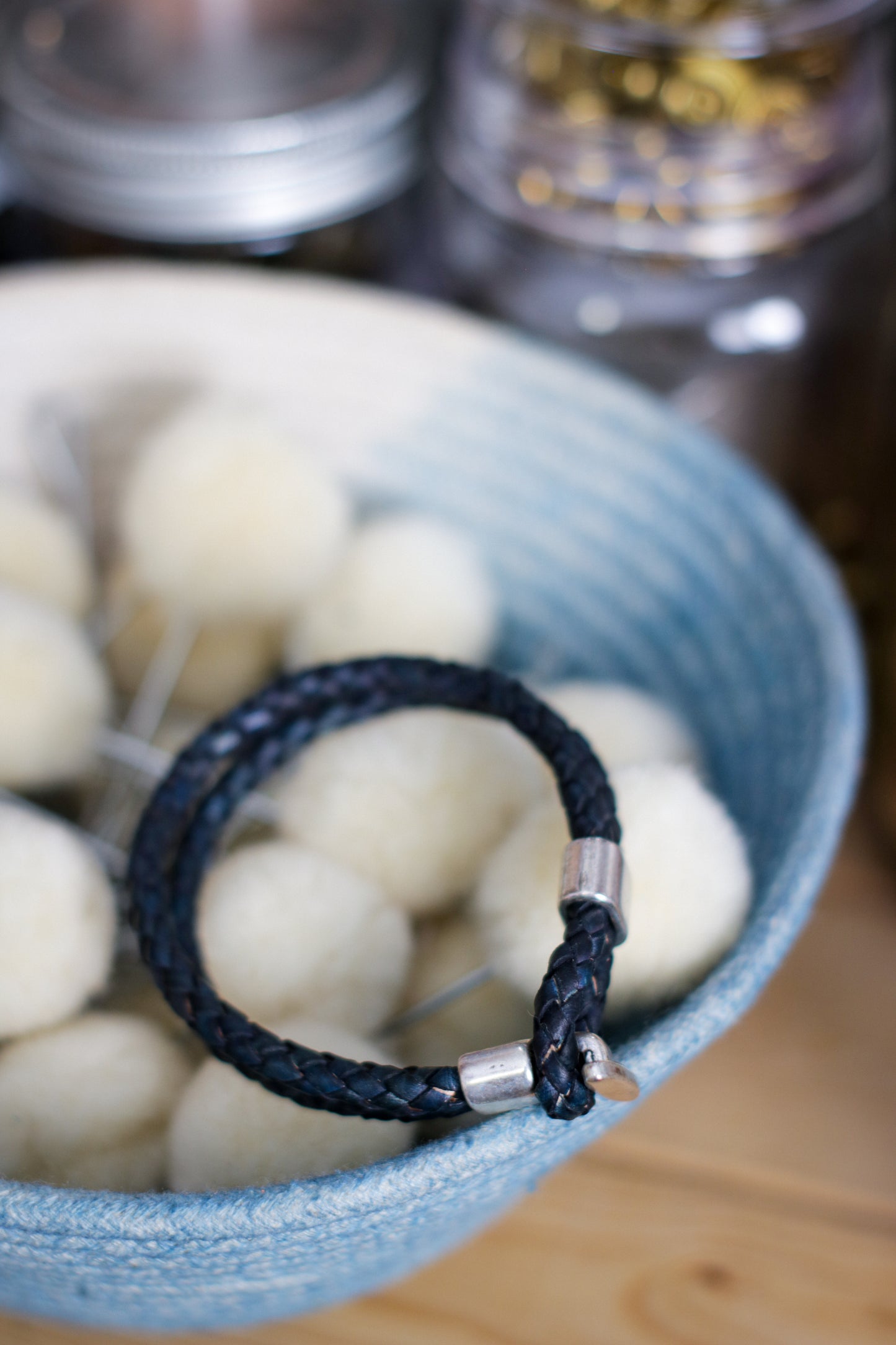 Friendship Leather Bracelet |  BRAIDED BOLO + HELLA INDIGO
