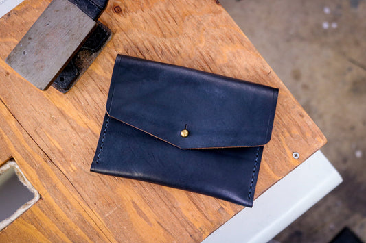 [MISFIT/SAMPLE] Standard Leather Card Pocket | MIDNIGHT BLACK