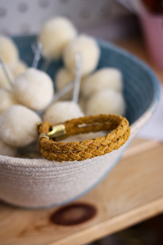 Leather Bracelet | Braided Suede - TEDDY