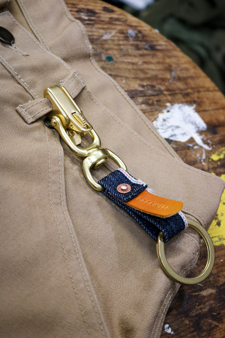 Big Teeth Denim Key Fob | CONE MILLS SELVEDGE DENIM