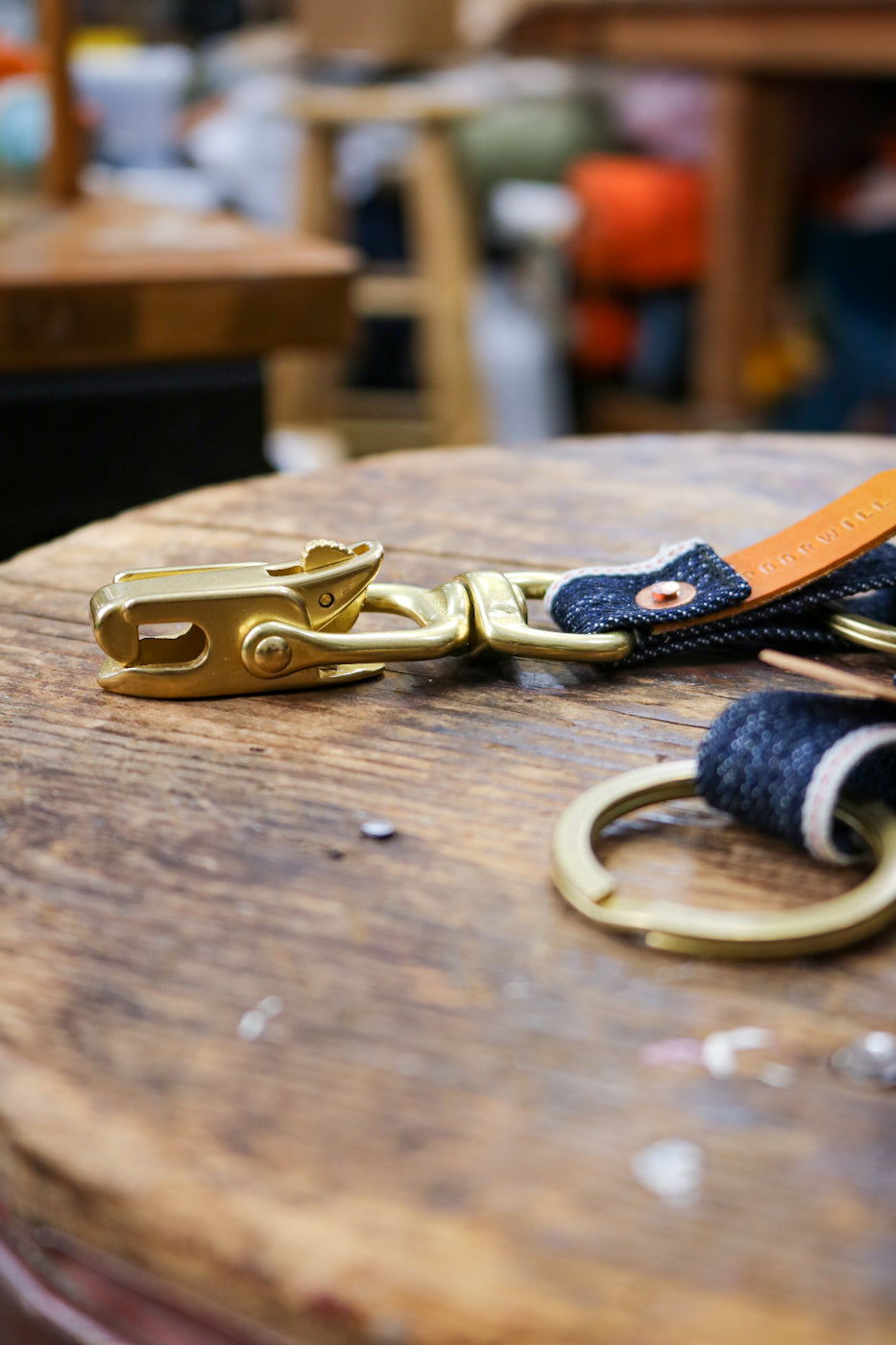 Big Teeth Denim Key Fob | CONE MILLS SELVEDGE DENIM