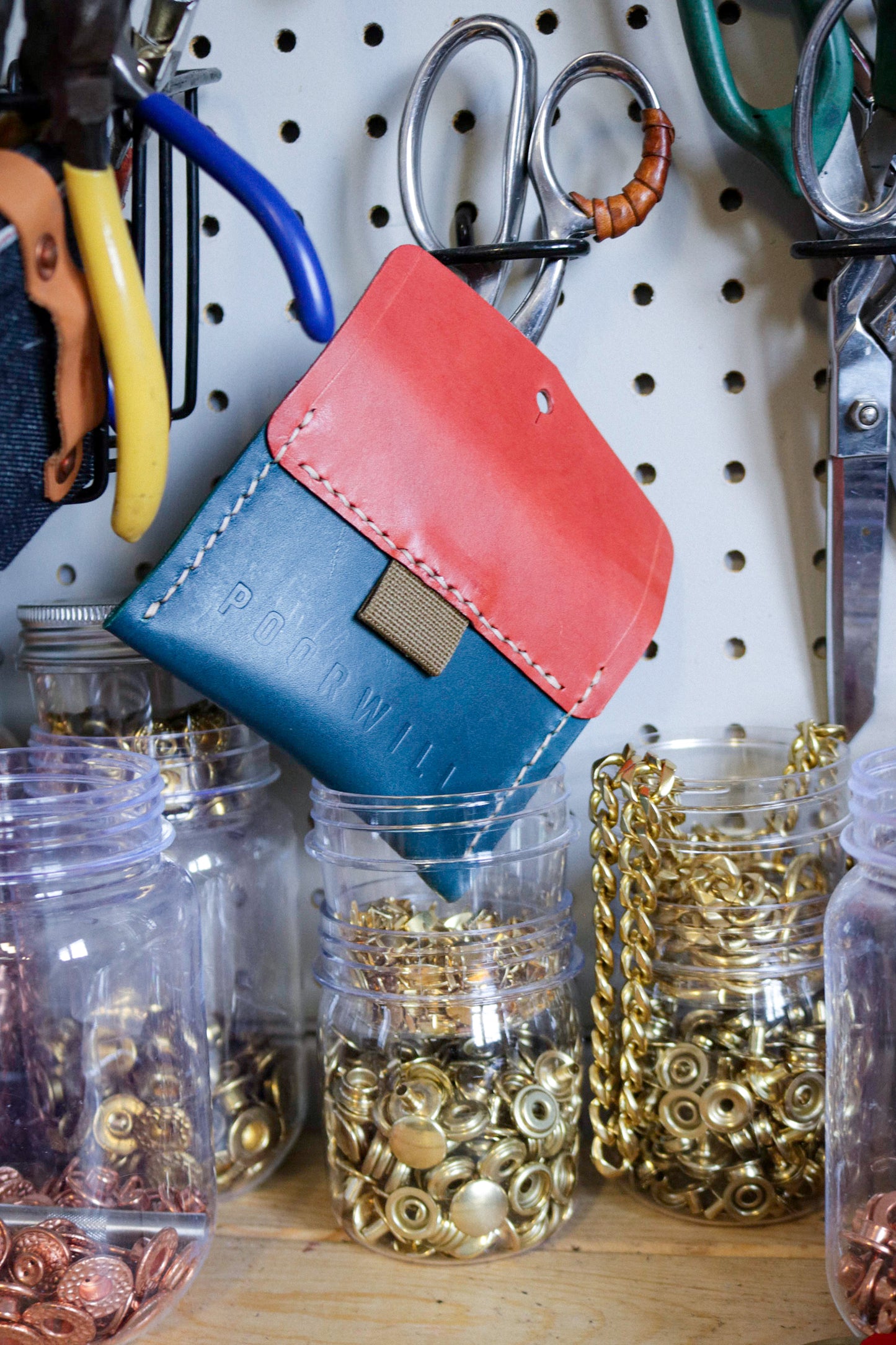 Lil' Leather Card Pocket | Two-Toned *Magic*