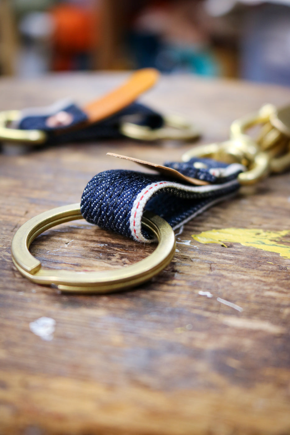 Big Teeth Denim Key Fob | CONE MILLS SELVEDGE DENIM