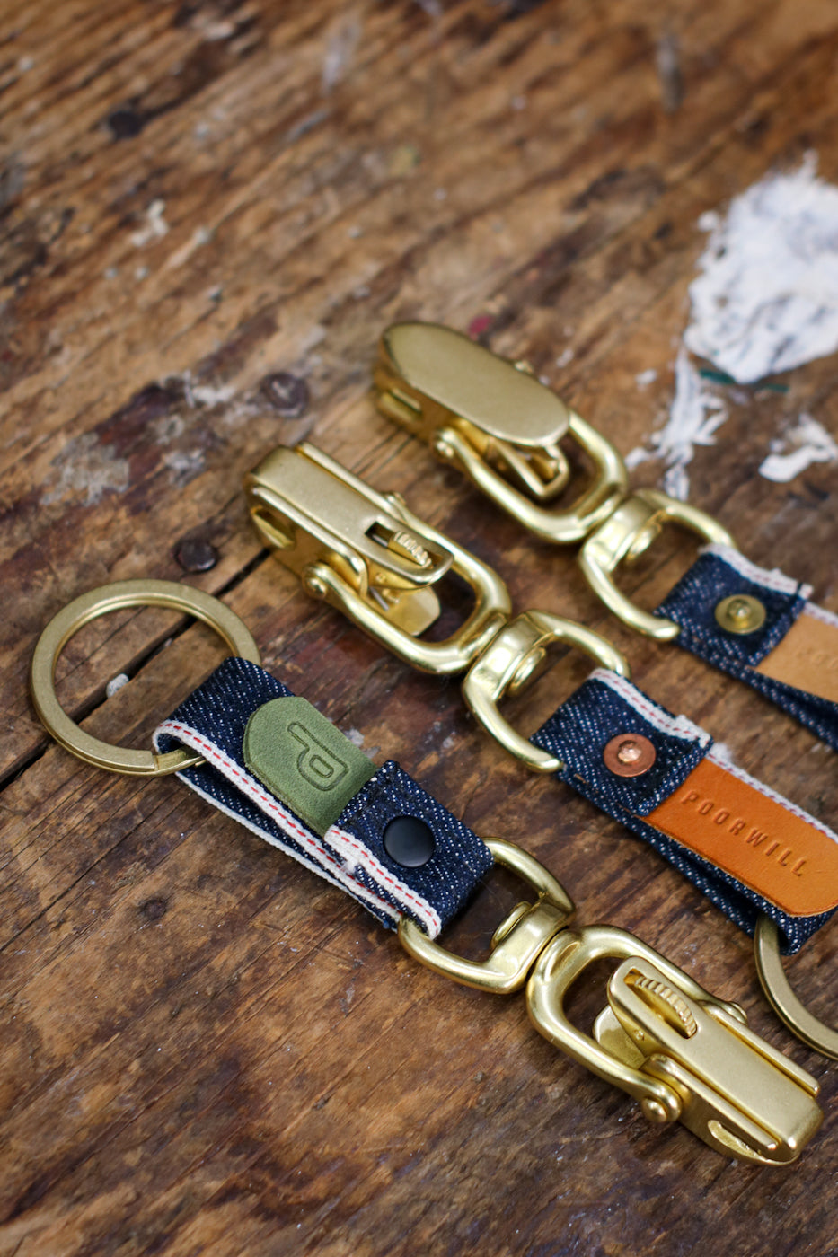 Big Teeth Denim Key Fob | CONE MILLS SELVEDGE DENIM