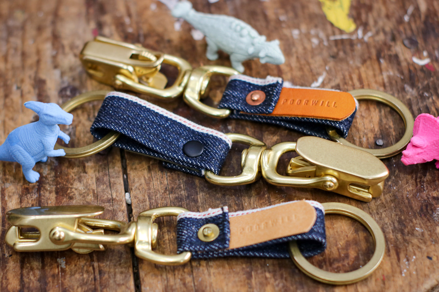 Big Teeth Denim Key Fob | CONE MILLS SELVEDGE DENIM